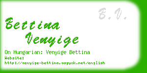 bettina venyige business card